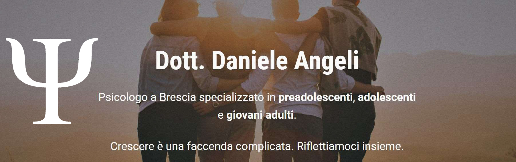 Dott. Daniele Angeli, Psicologo a Brescia specializzato in preadolescenti, adolescenti e giovani adulti